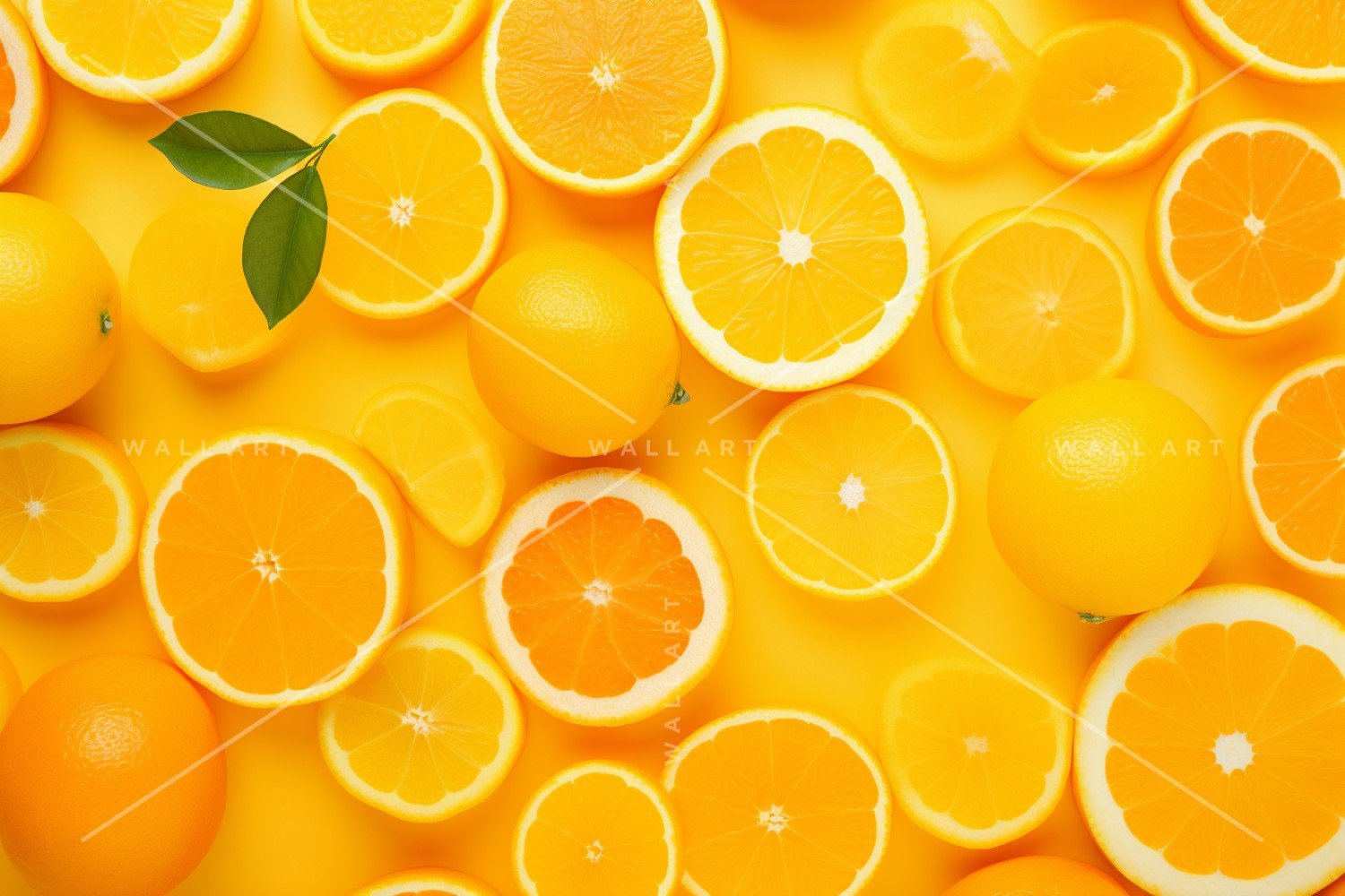 Citrus Fruits Background flat lay on yellow Background 23