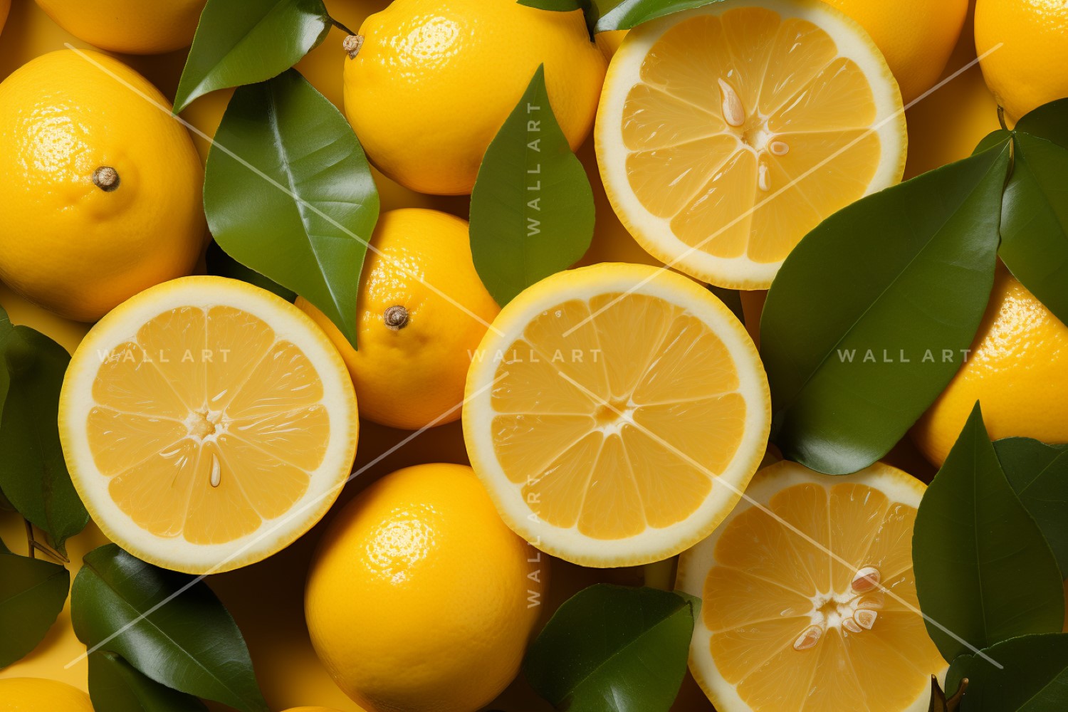 Citrus Fruits Background flat lay on yellow Background 31