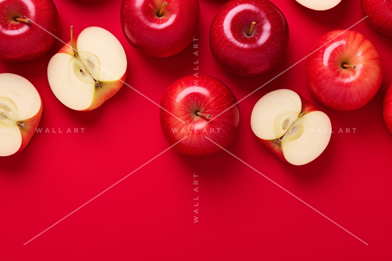 Citrus Fruits Background flat lay on Red Background 44