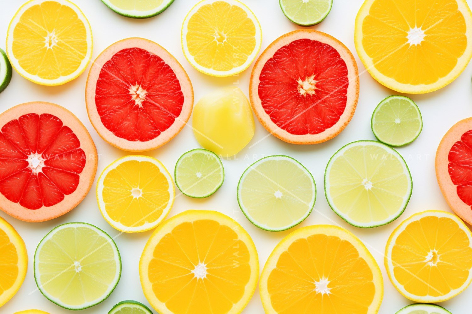 Citrus Fruits Background flat lay on green Background 55