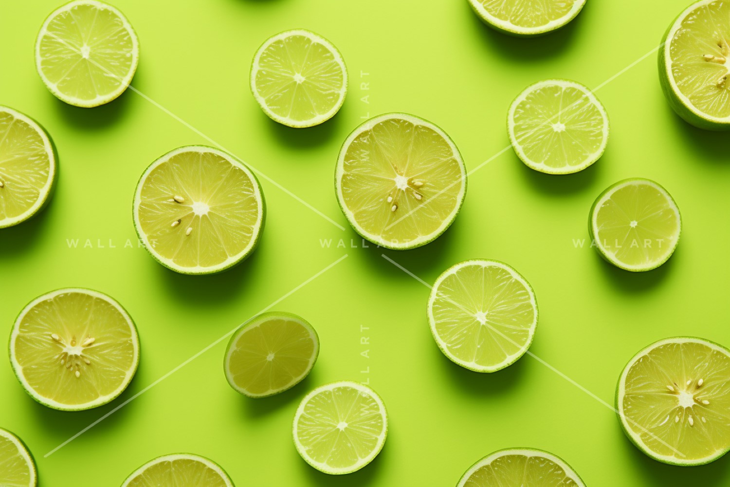 Citrus Fruits Background flat lay on green Background 65