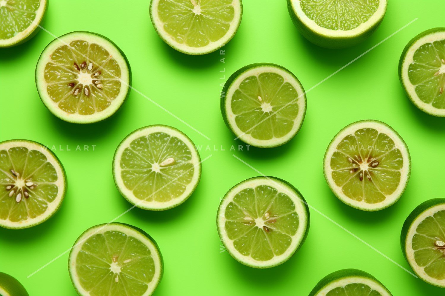 Citrus Fruits Background flat lay on green Background 66