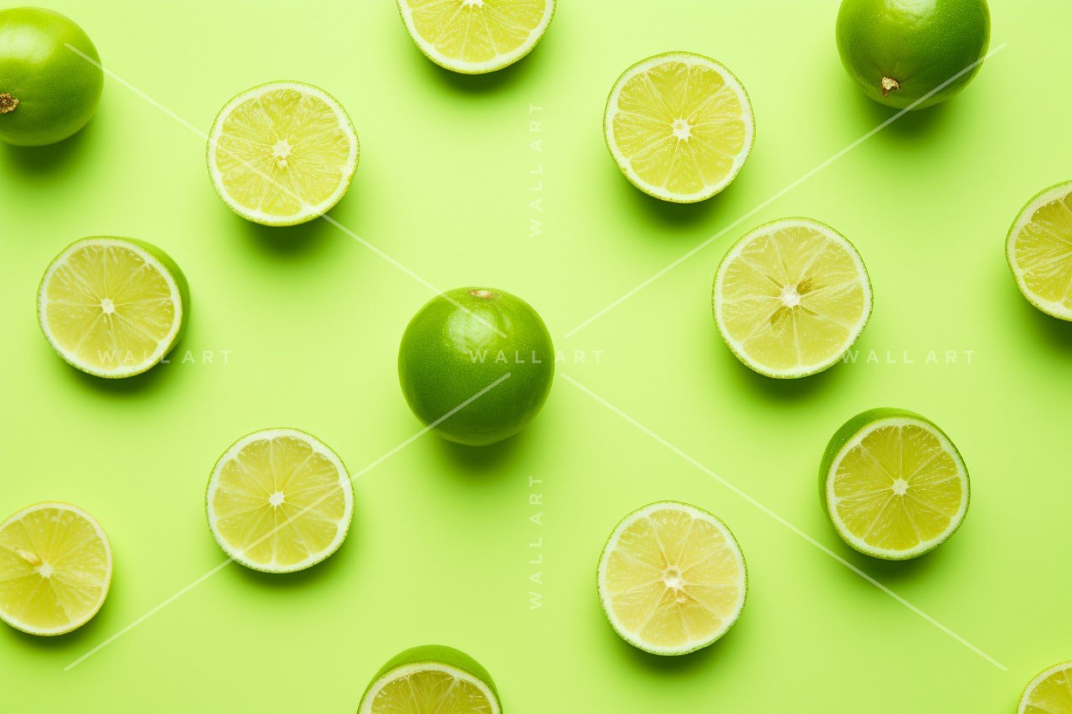 Citrus Fruits Background flat lay on green Background 68