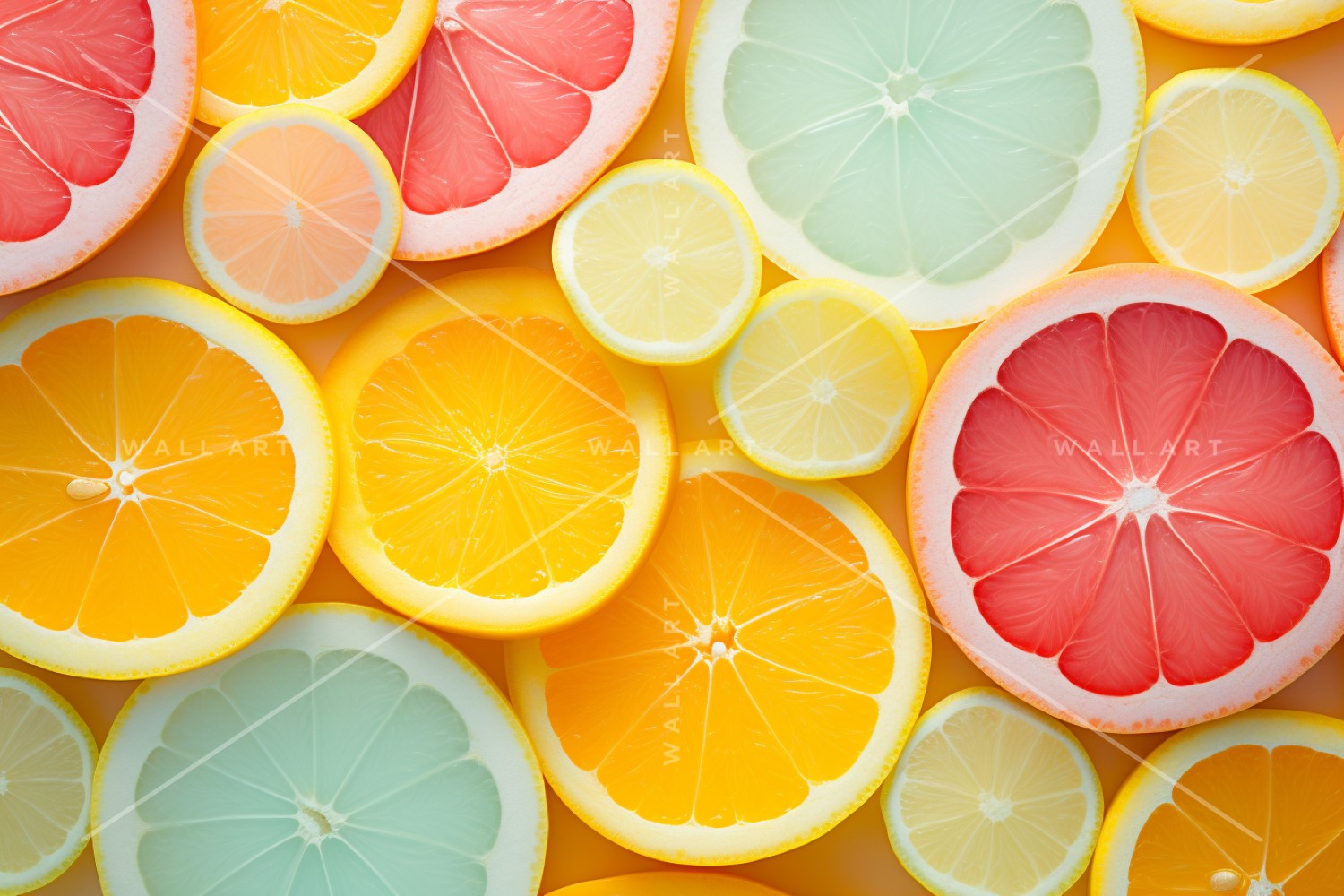 Citrus Fruits Background flat lay 71