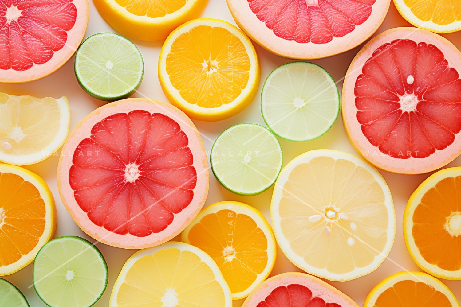 Citrus Fruits Background flat lay 72