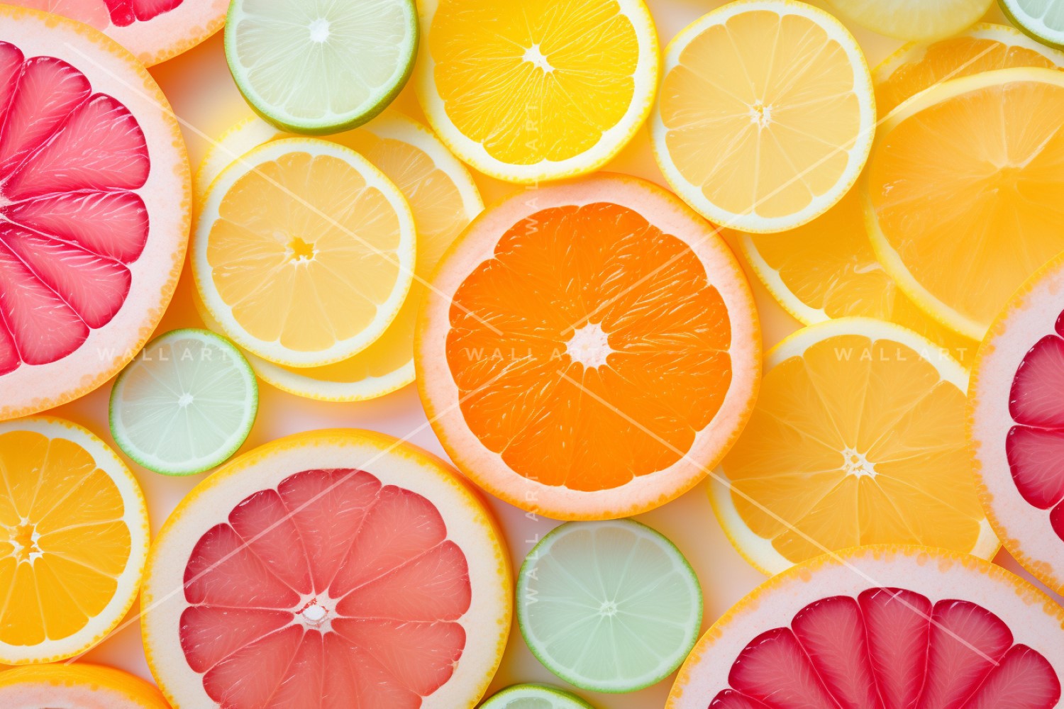 Citrus Fruits Background flat lay 74