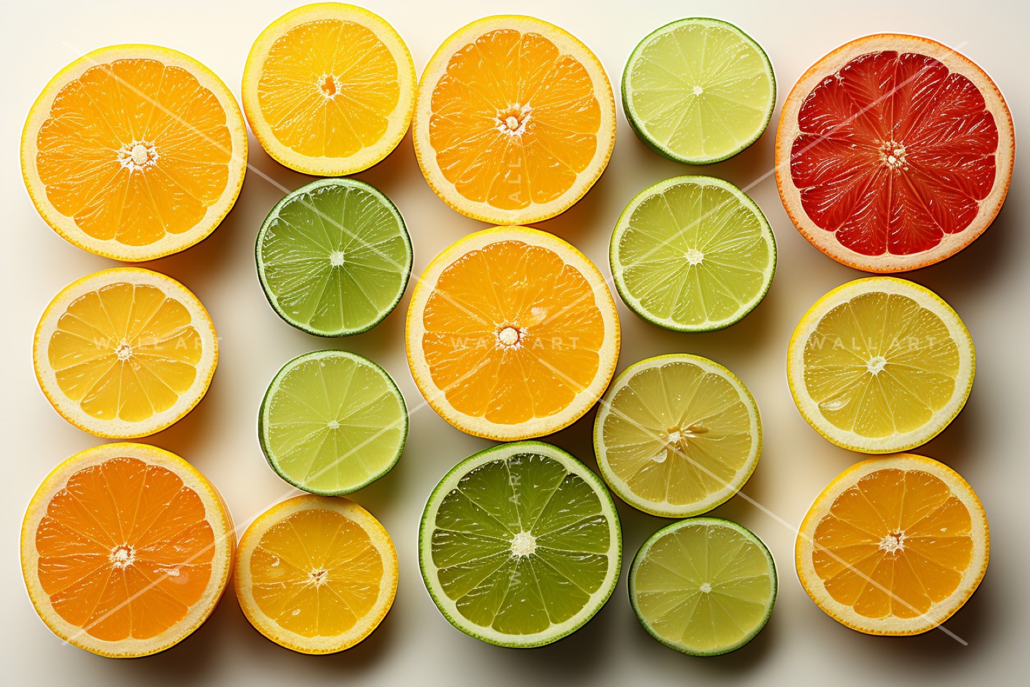 Citrus Fruits Background flat lay on white Background 91