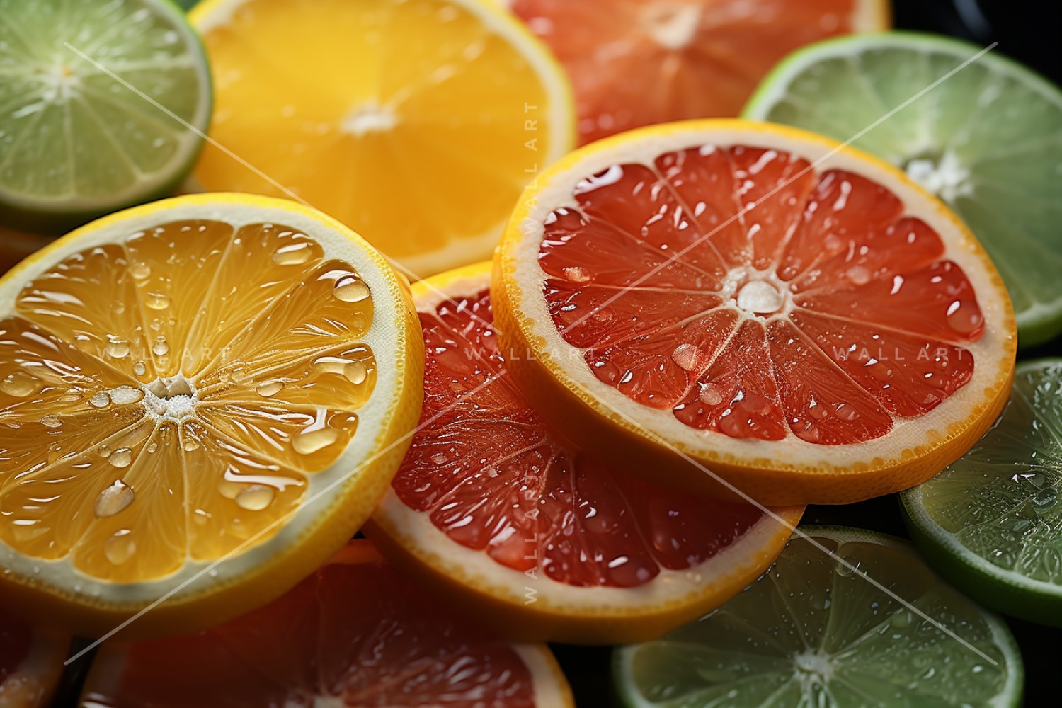 Citrus Fruits Background flat lay 96