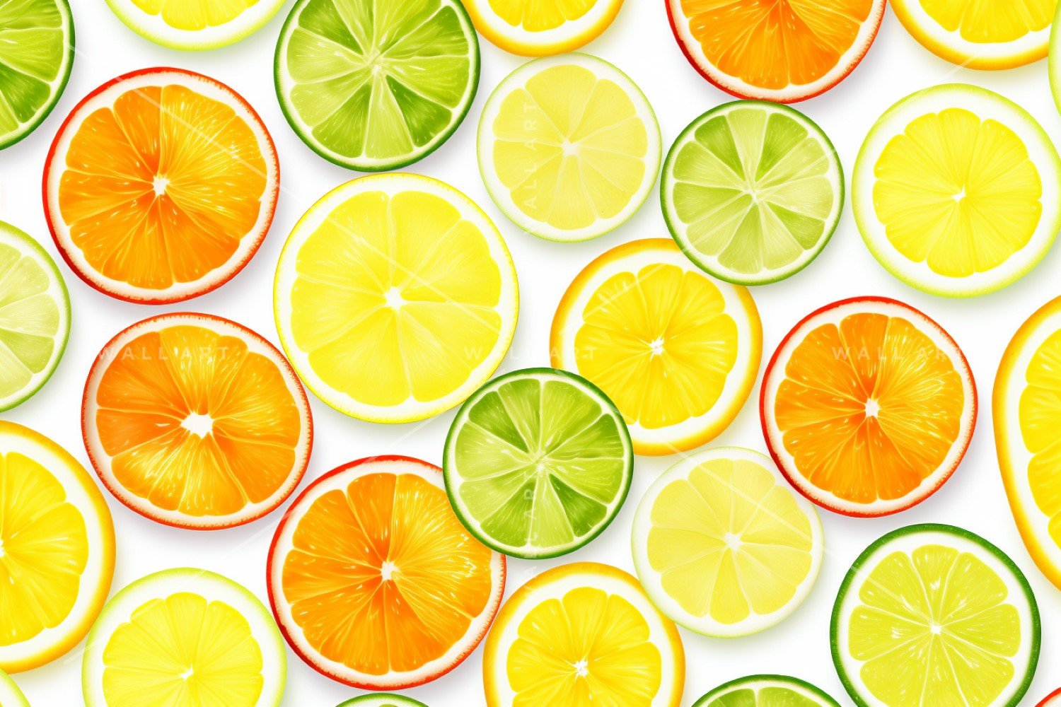 Citrus Fruits Background flat lay on white Background 98