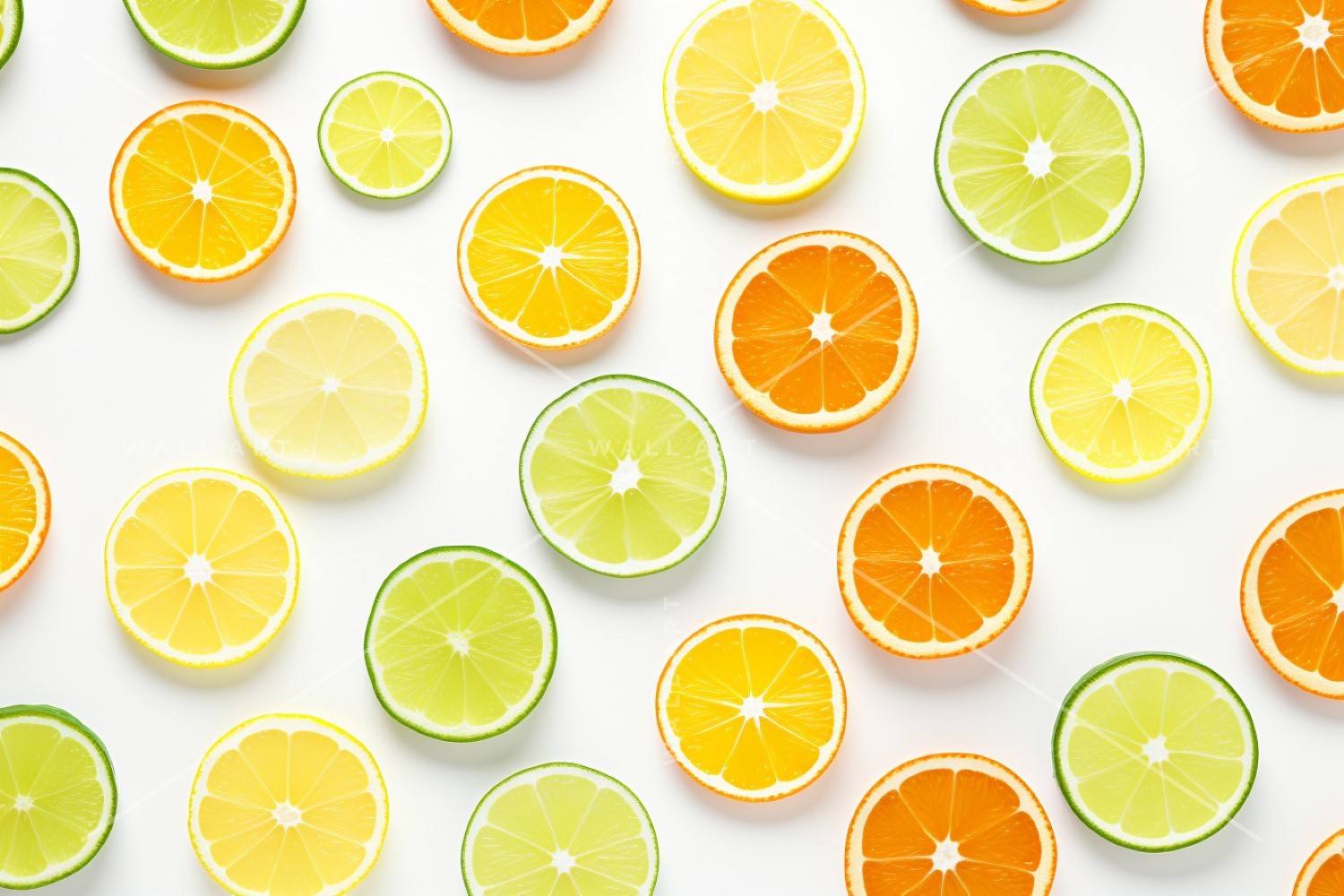 Citrus Fruits Background flat lay on white Background 99