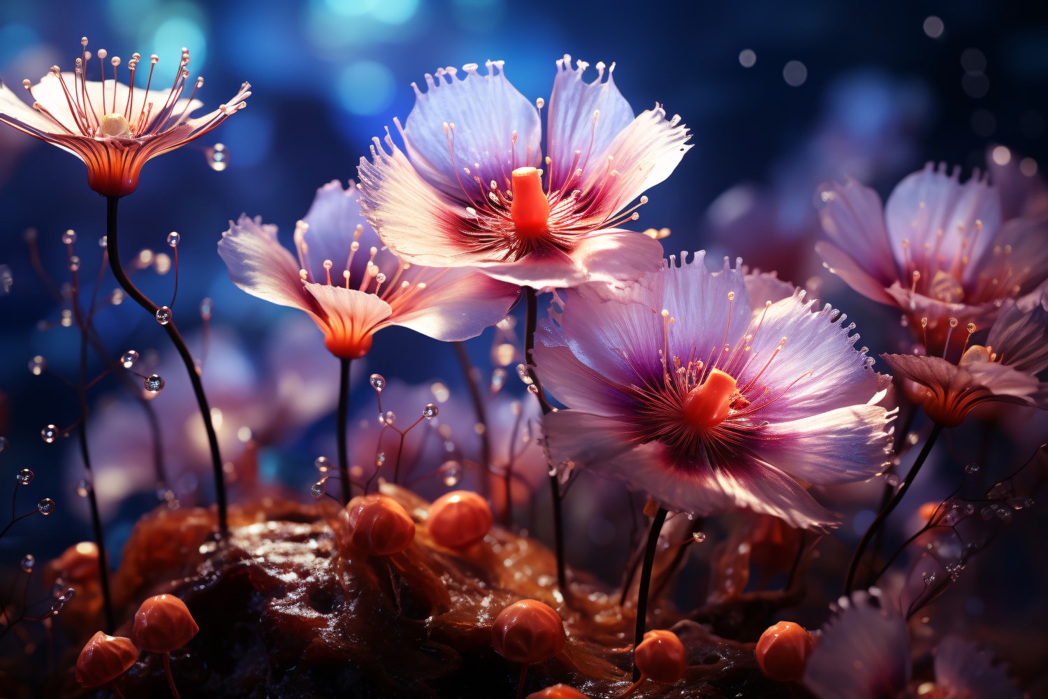 Colourful underwater plant Sea Anemone Scene 9