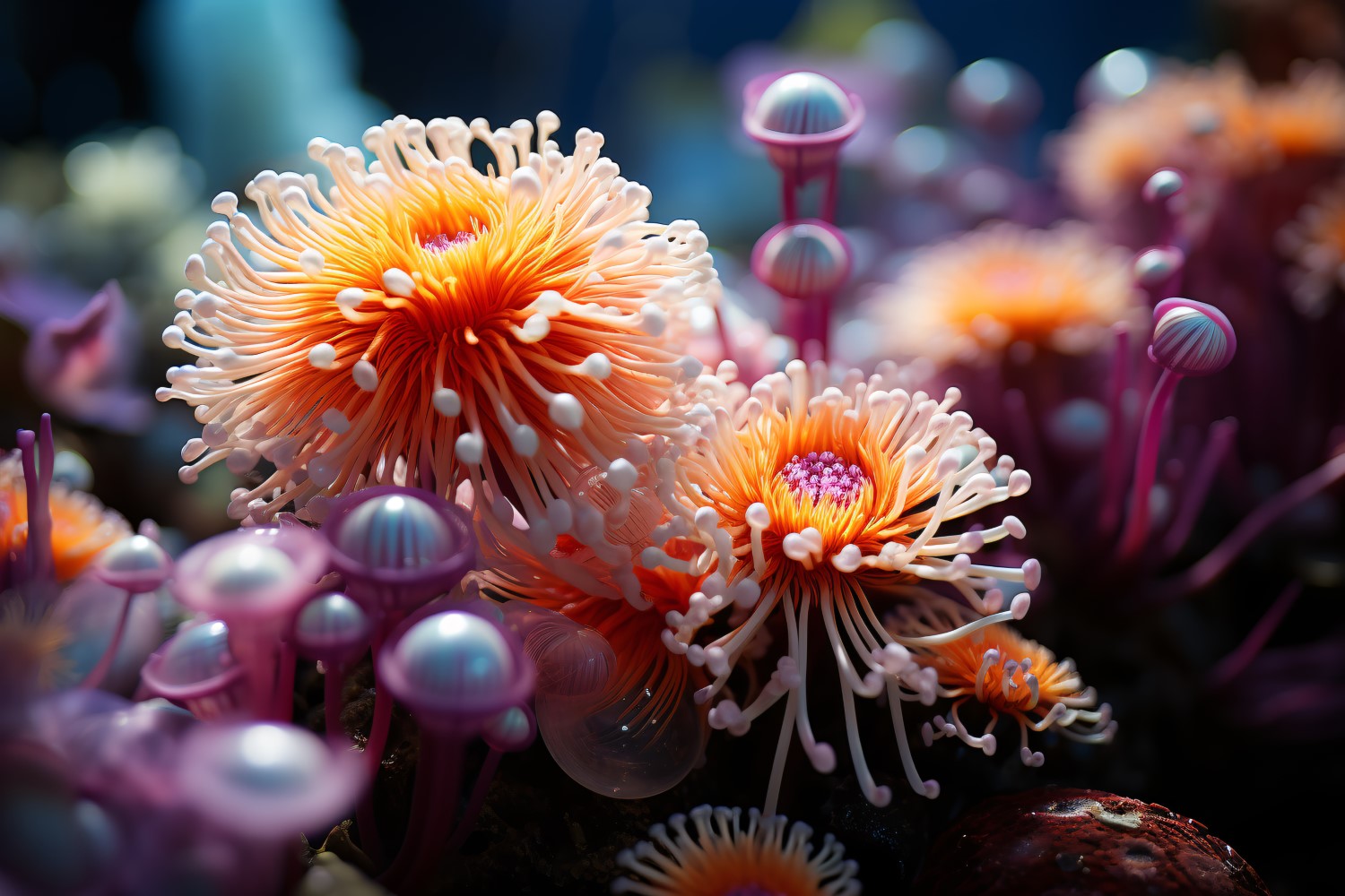 Underwater crystal flowers plant Wallpaper 4