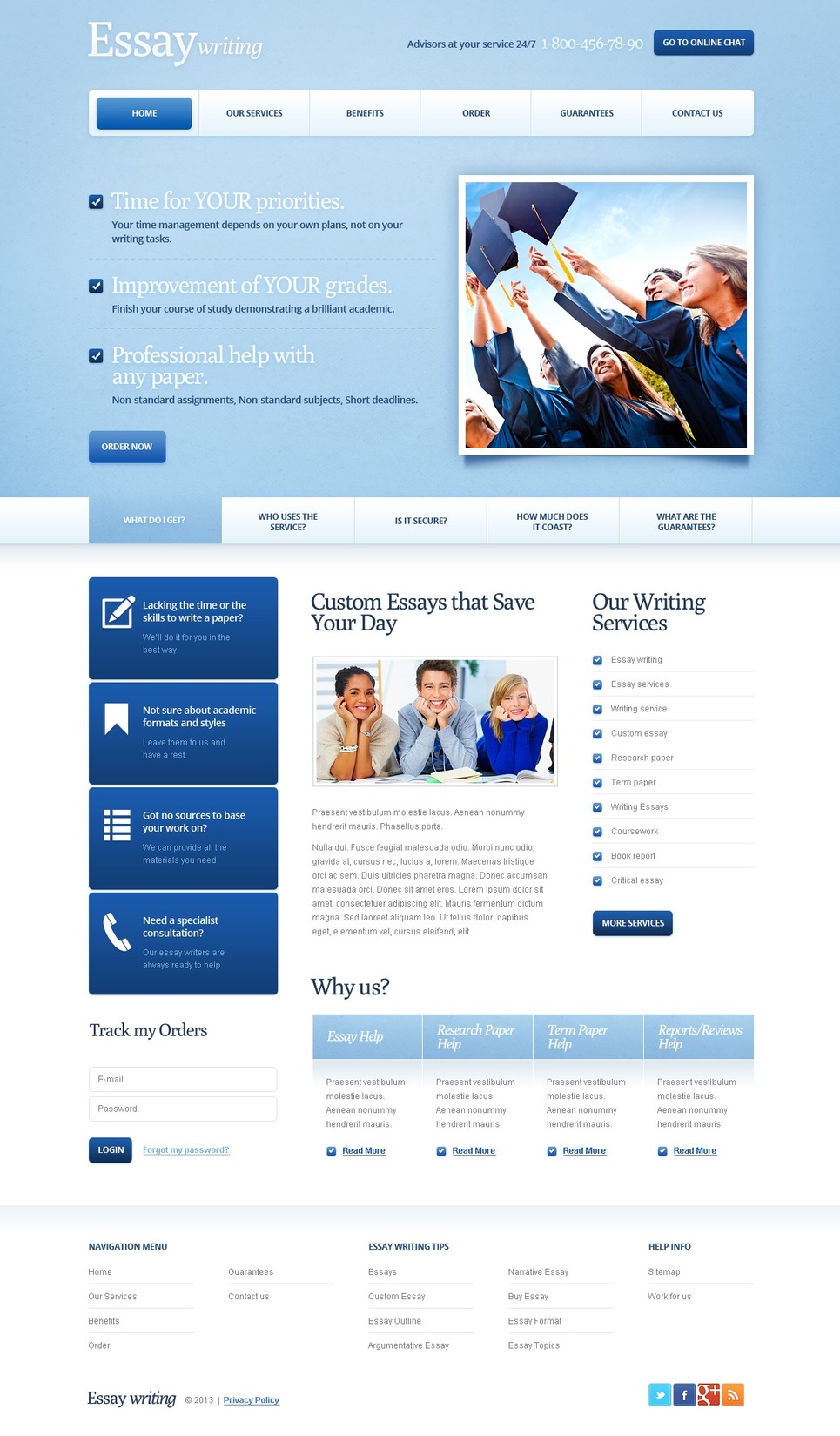 Education Website Template #41908