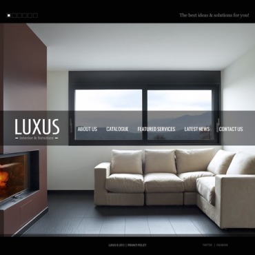 Interior Furniture Responsive Website Templates 41937