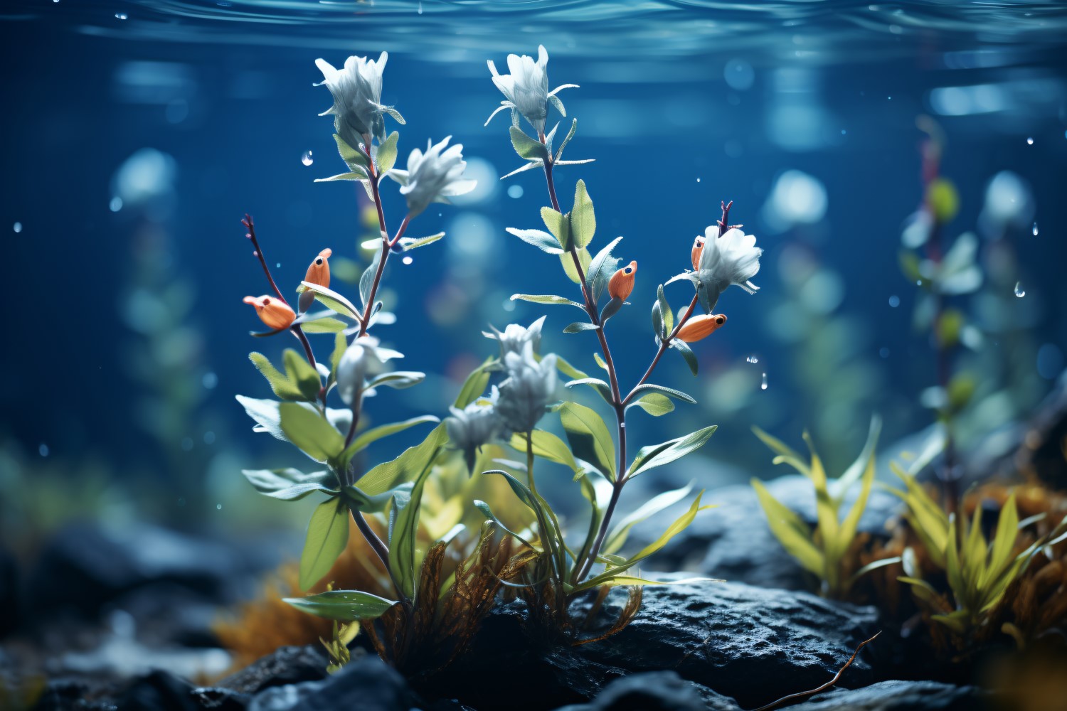 Underwater crystal flowers plant Wallpaper 14