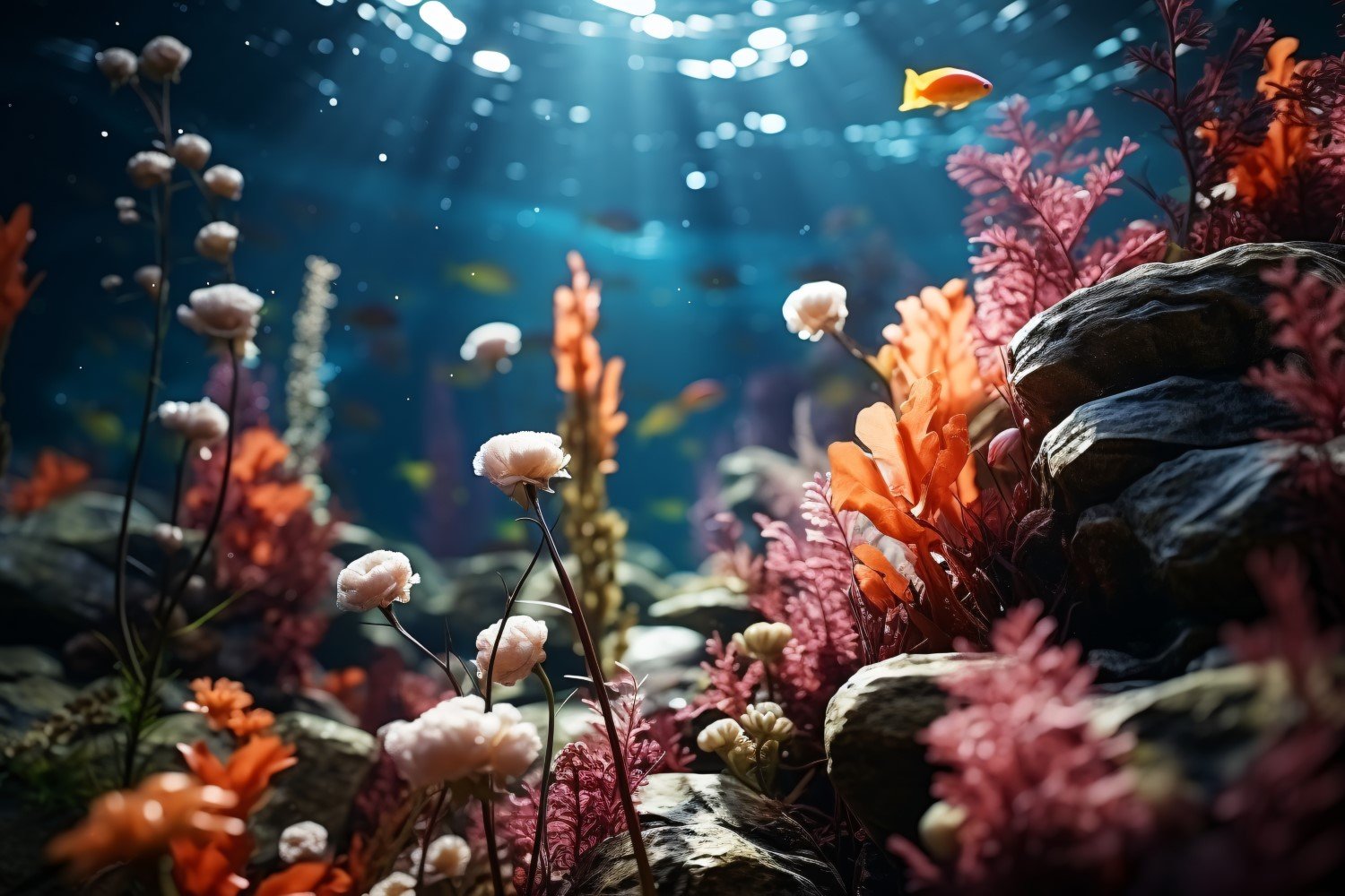 Colourful underwater plant Sea Anemone Scene 37