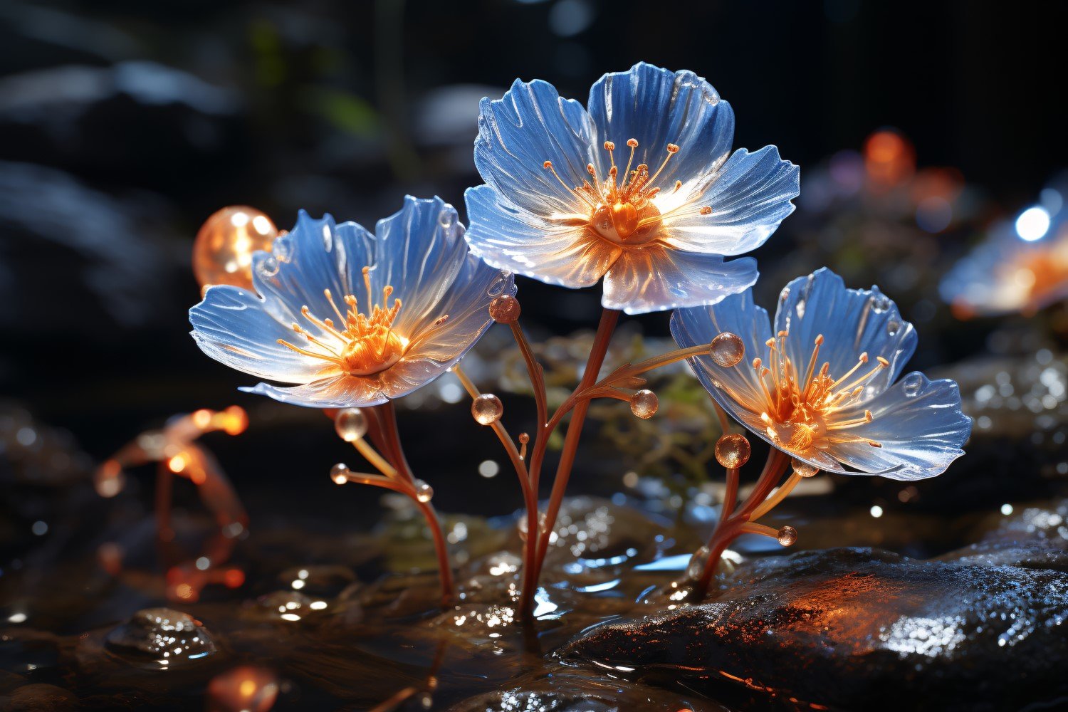 Colourful underwater plant Sea Anemone Scene 19