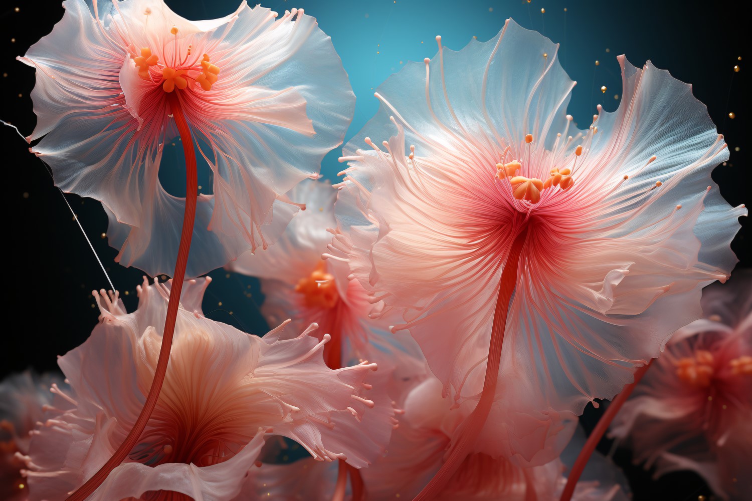 Colourful underwater plant Sea Anemone Scene 52