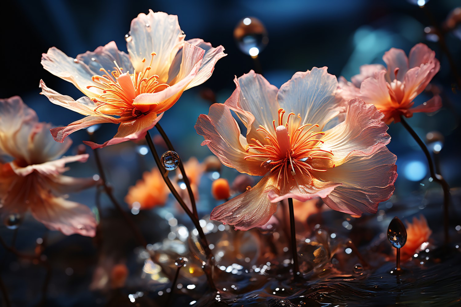 Underwater crystal flowers plant Wallpaper 59