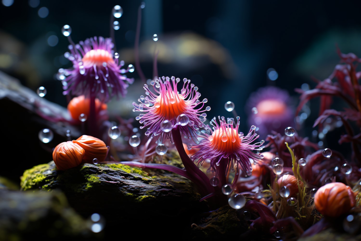 Colourful underwater plant Sea Anemone Scene 67