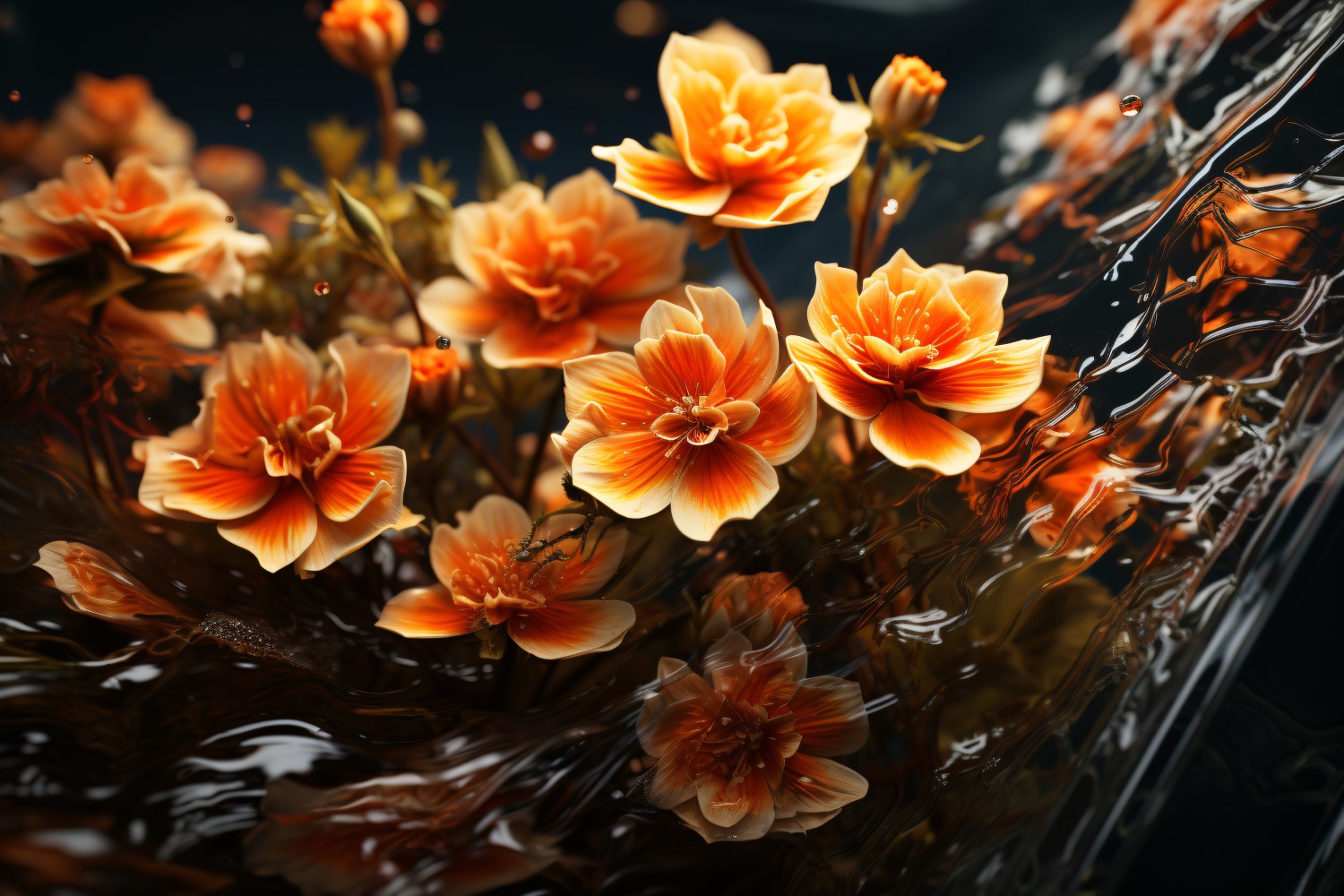 Underwater crystal flowers plant Wallpaper 62