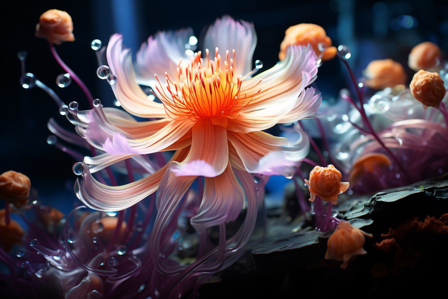 Colourful underwater plant Sea Anemone Scene 83