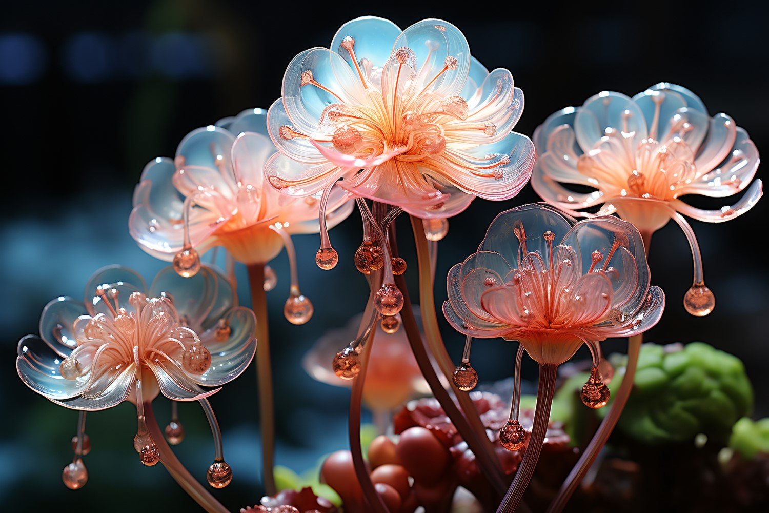 Colourful underwater plant Sea Anemone Scene 92