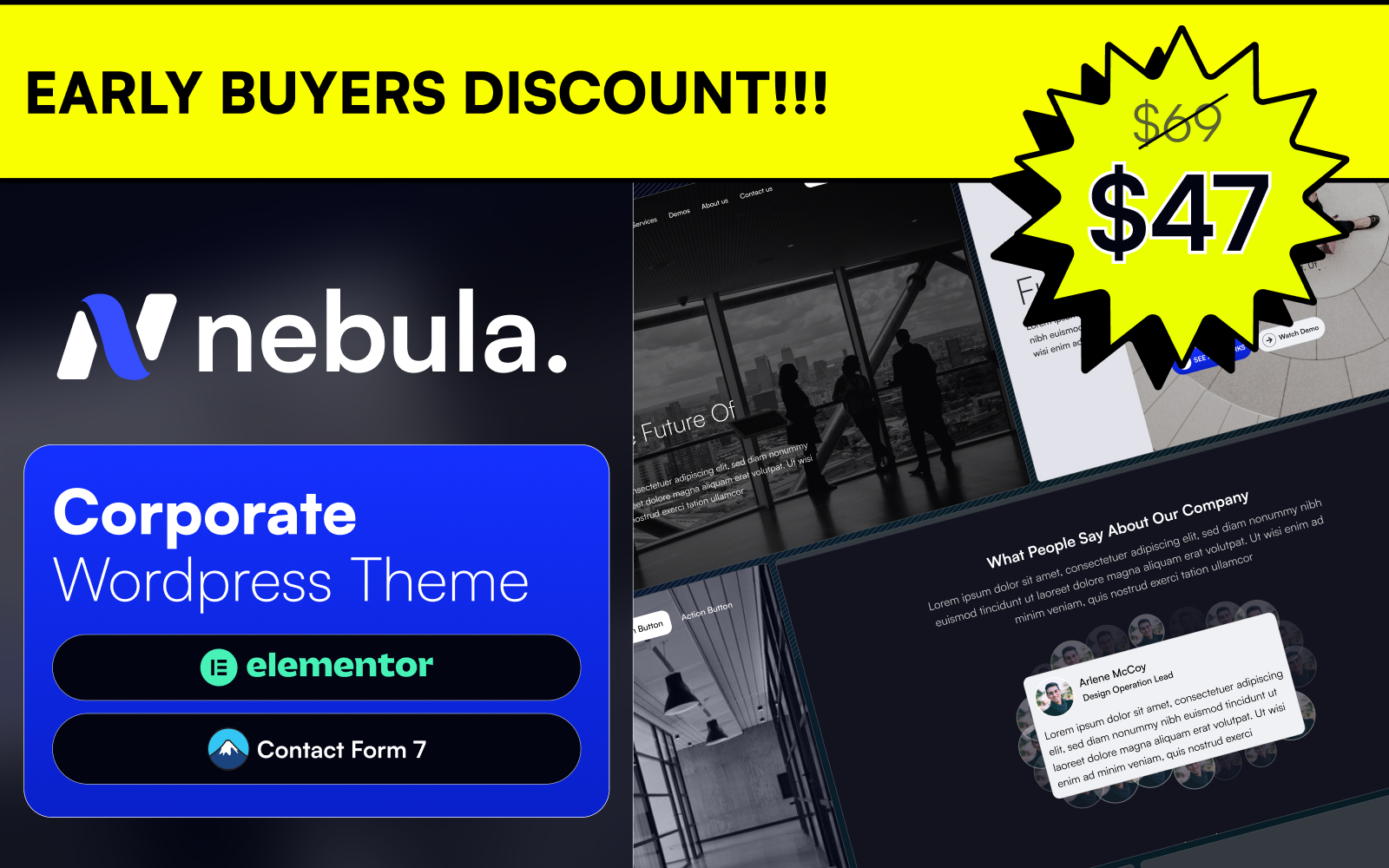 Nebula | One Theme and Infinite Possibilities. Transform Ideas into Digital Constellations.