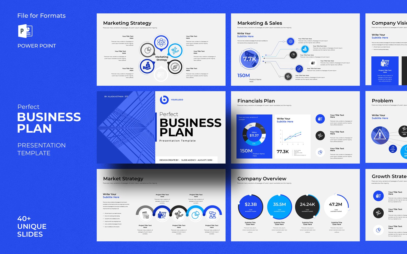 Perfect Business Plan Presentation Template