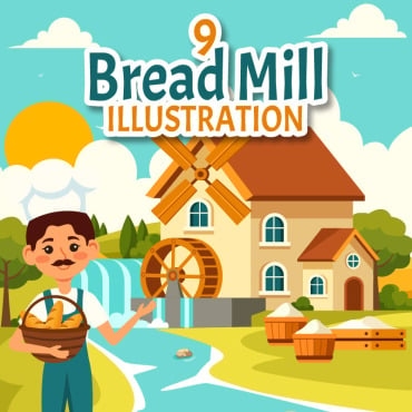 Mill Mill Illustrations Templates 419221