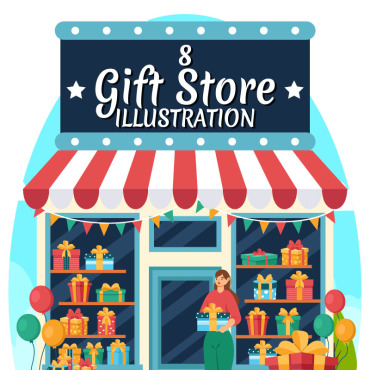 Store Gift Illustrations Templates 419274