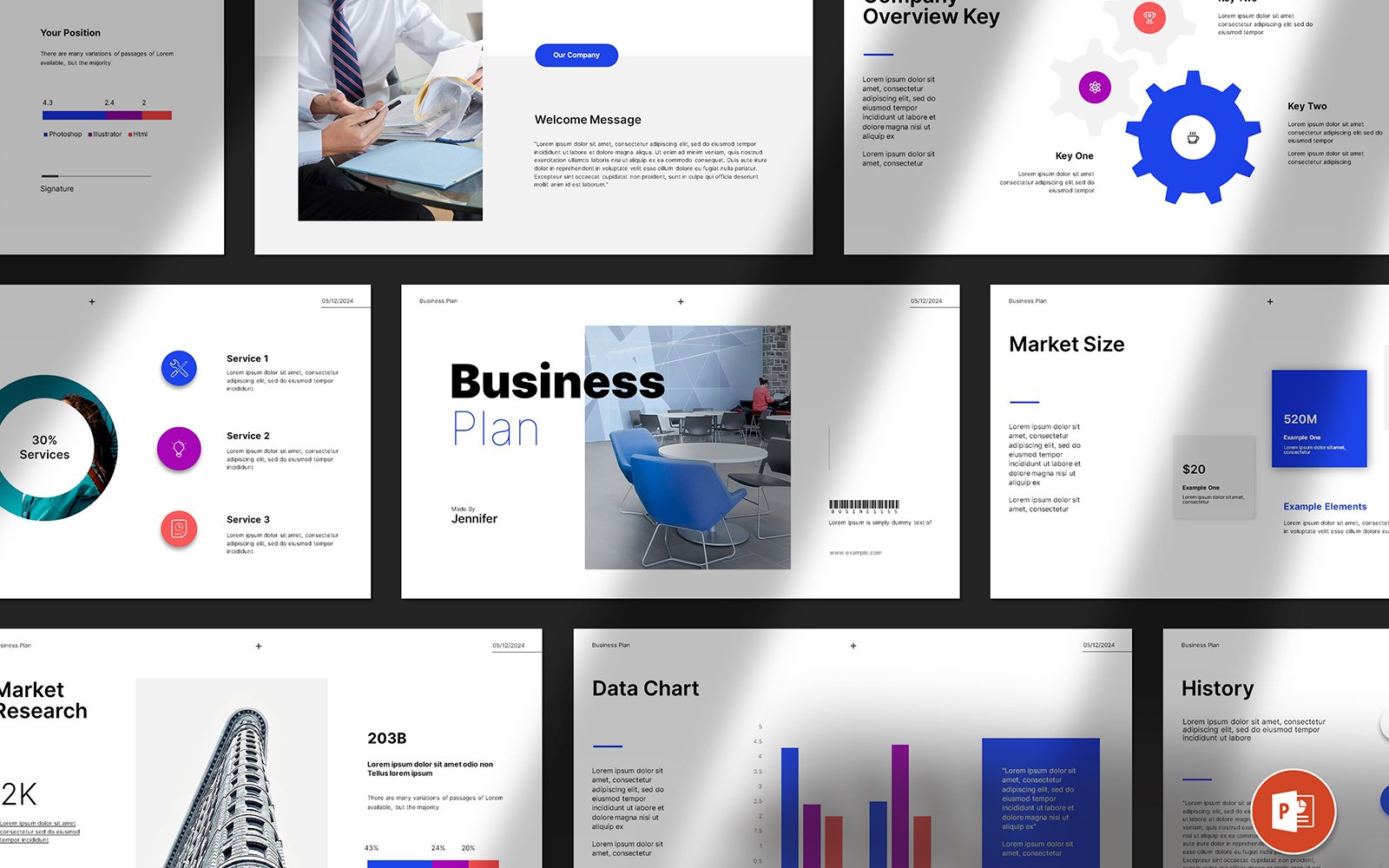 Digital Business Plan PowerPoint Presentation Template