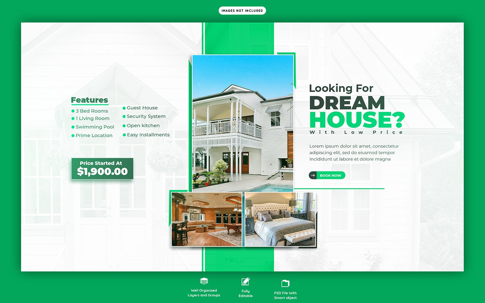 Real Estate House Property Social Media Web Banner Template