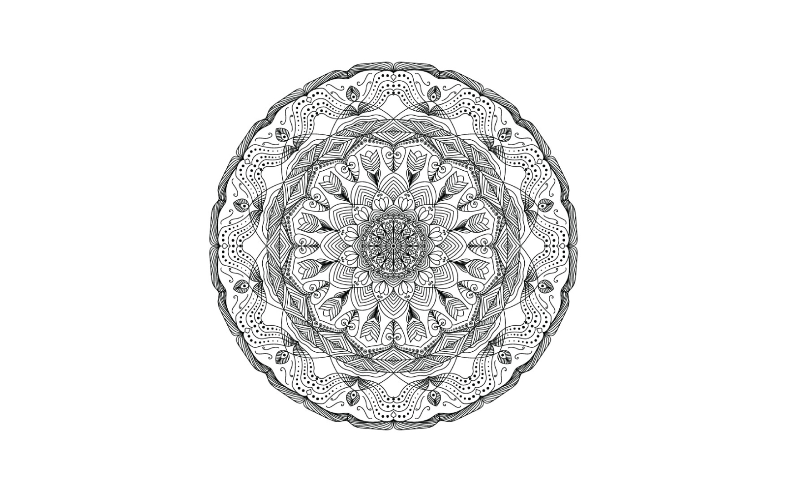 Mandala Nirmana Graphic Illustration