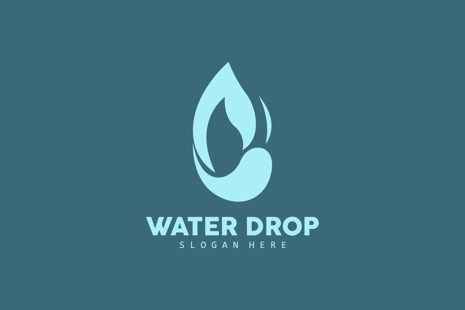 Water Drop Logo Simple Vector V11