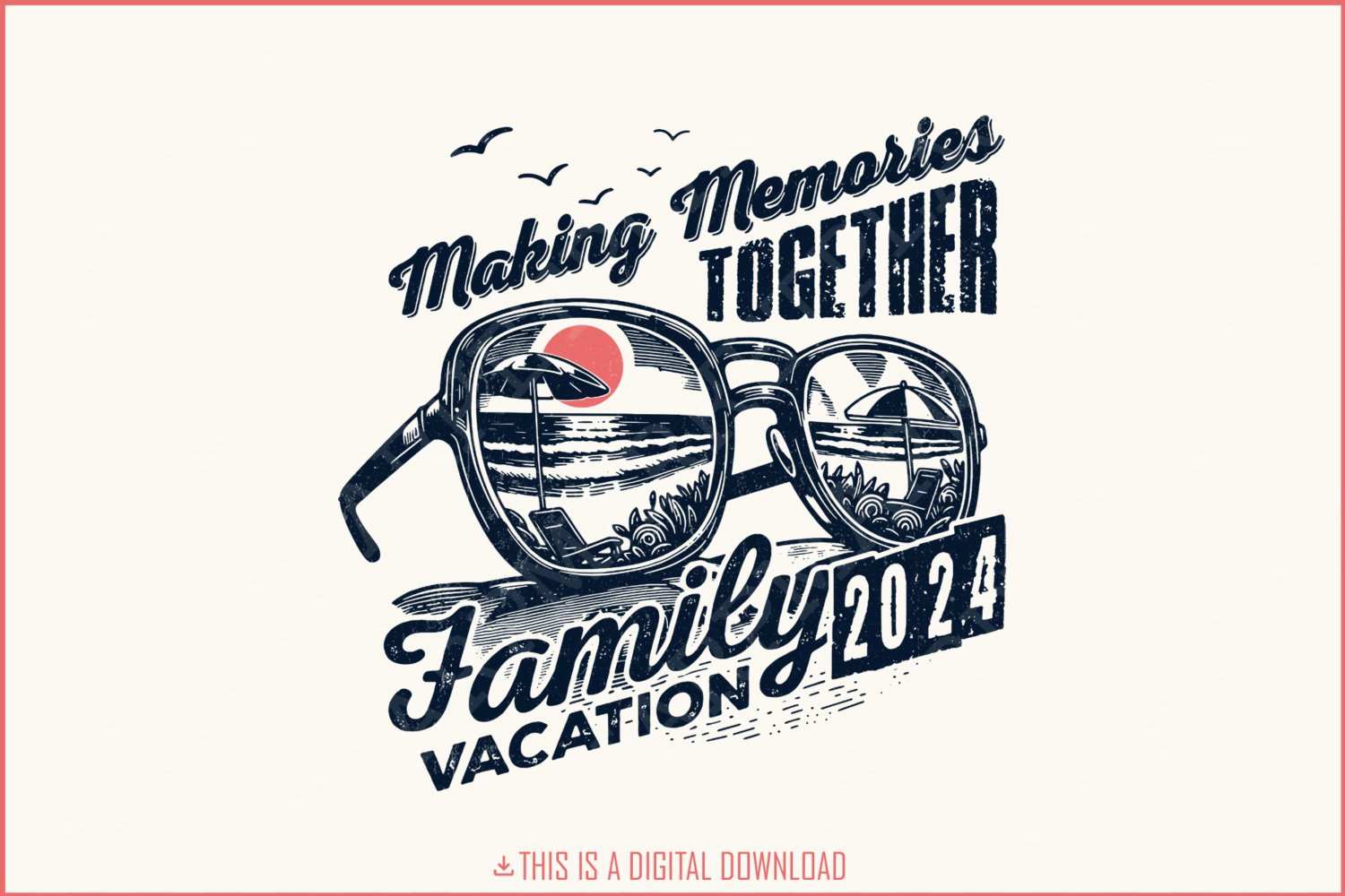 Family Vacation 2024 PNG, Summer Vacation, Making Memories Together, Family Trip, Vacation Shirts