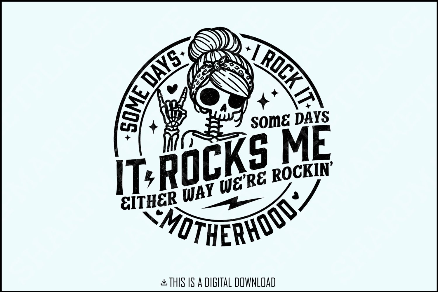 Some Days I Rock It, Some Days It Rocks Me SVG, Motherhood SVG, Rocking Motherhood, Funny Mom Life