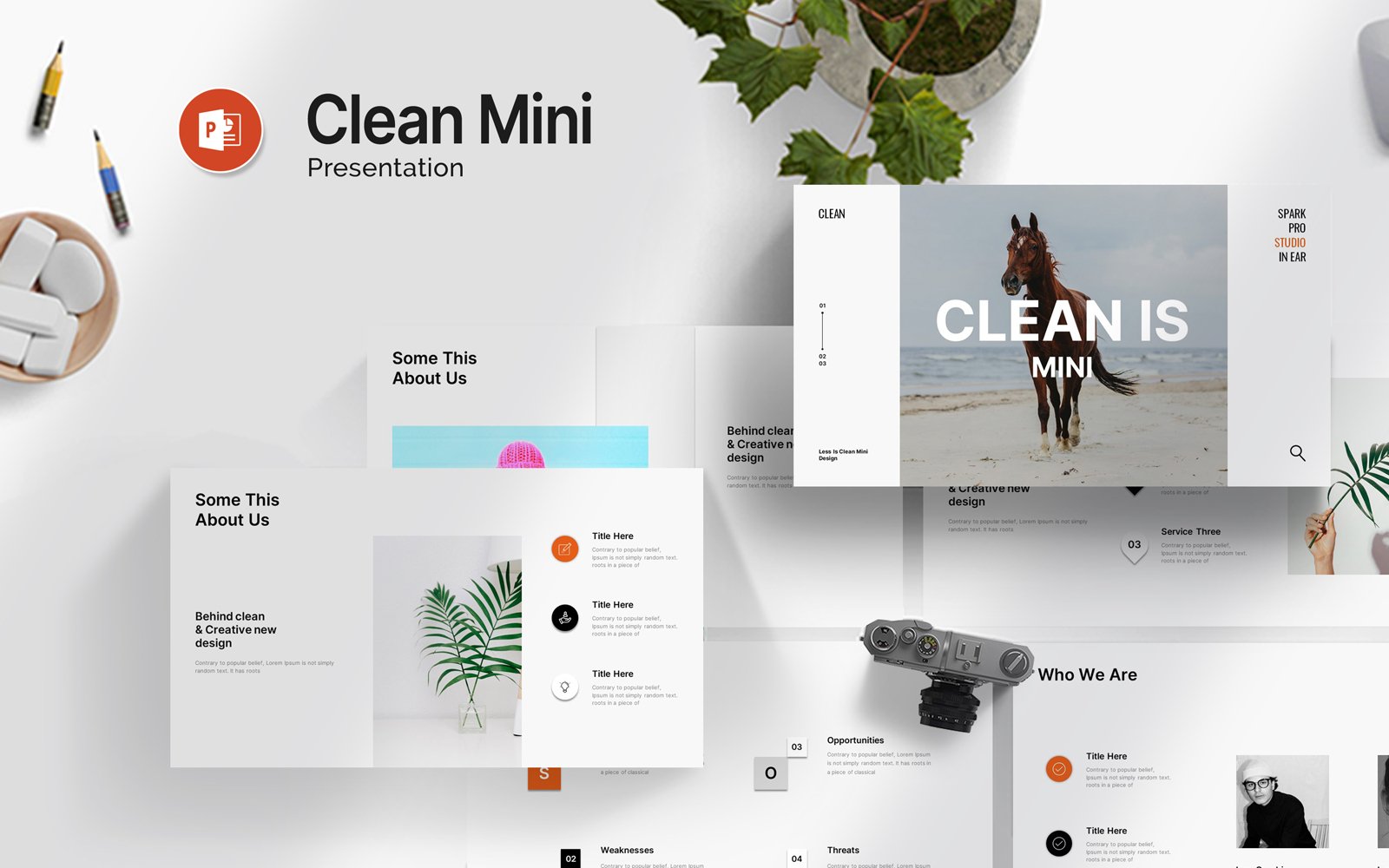 Clean Mini PowerPoint Template