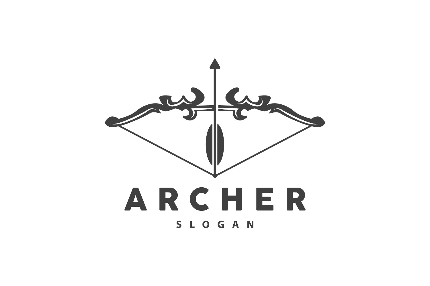 Archer Logo Arrow Vector Simple DesignV2