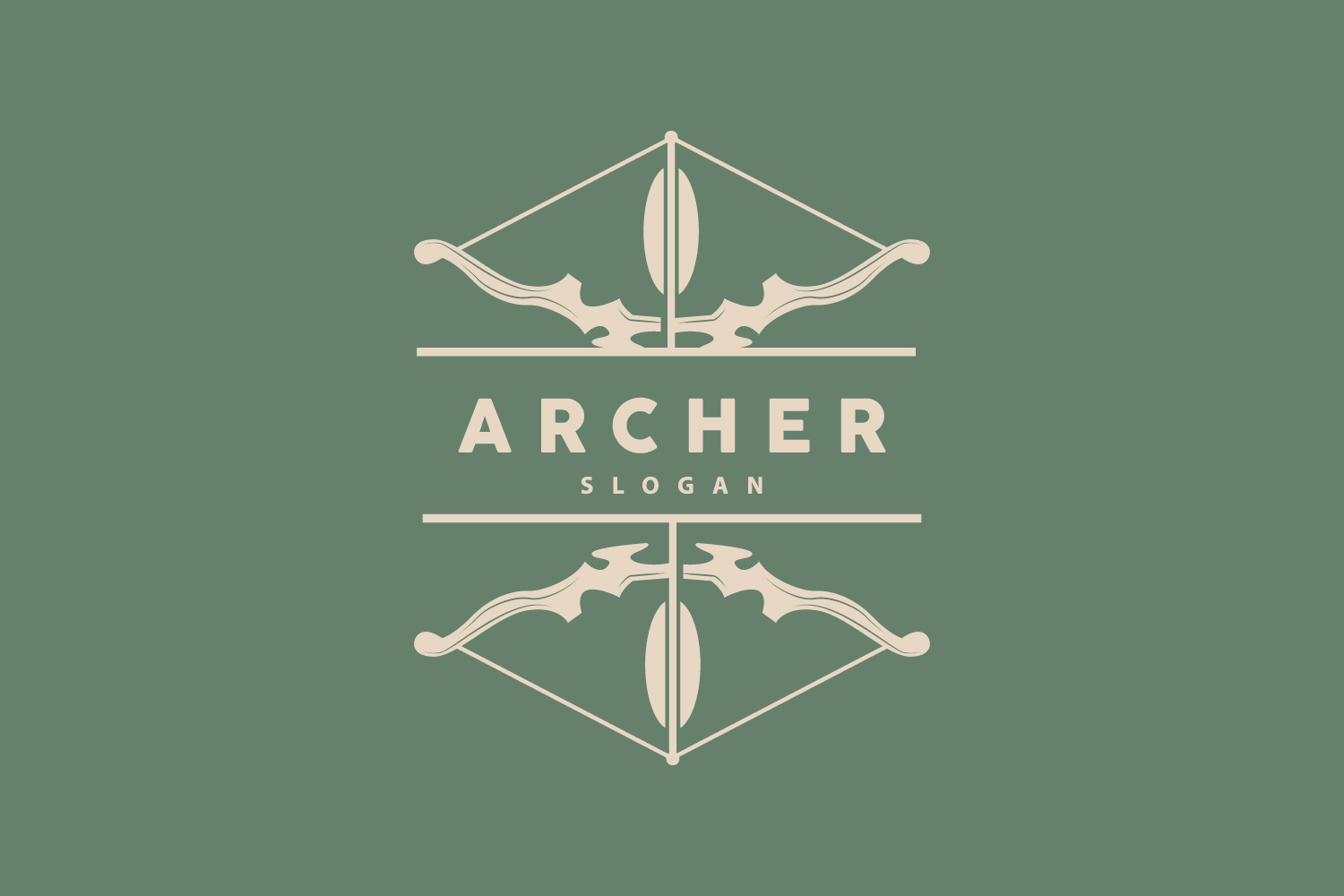 Archer Logo Arrow Vector Simple DesignV8