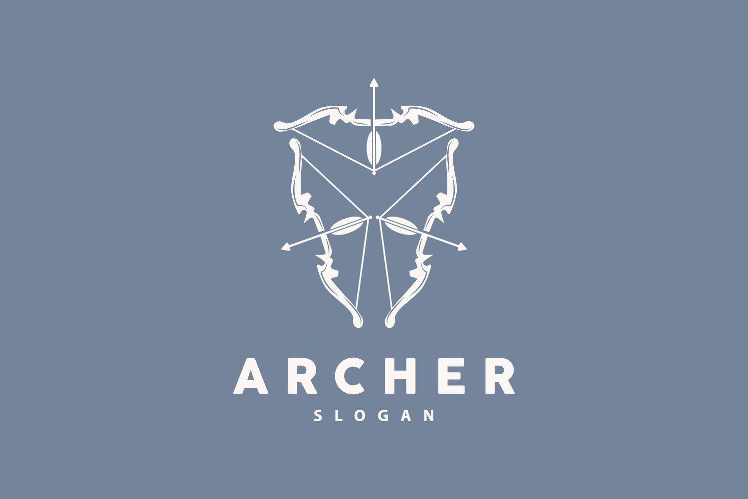 Archer Logo Arrow Vector Simple DesignV10