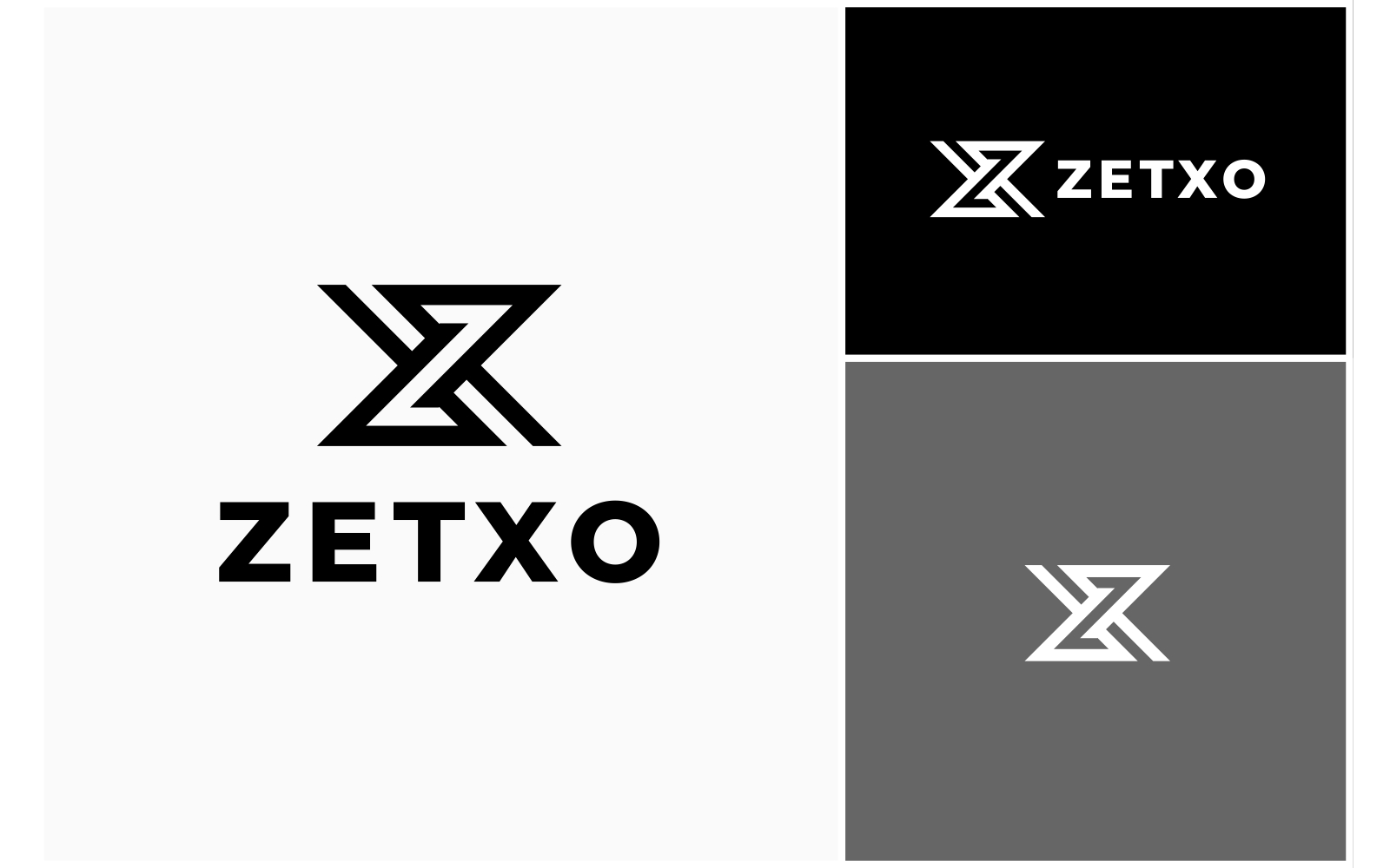 Letter XZ Monogram Modern Logo