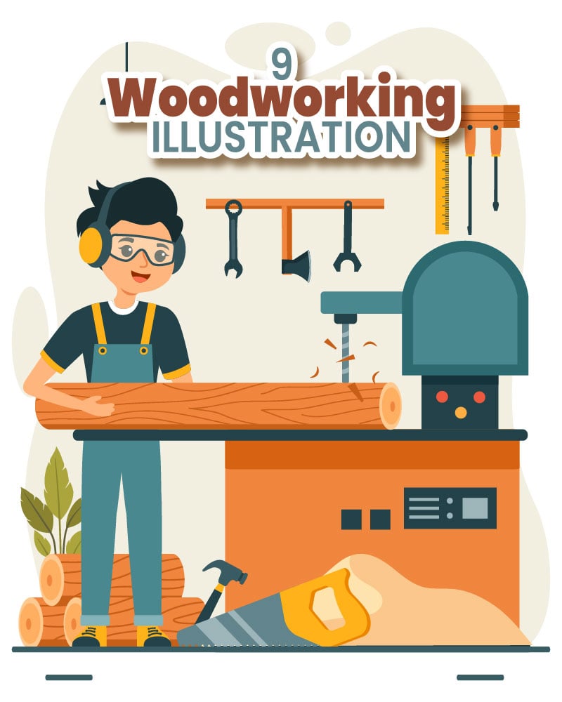 9 Woodworking Illustration