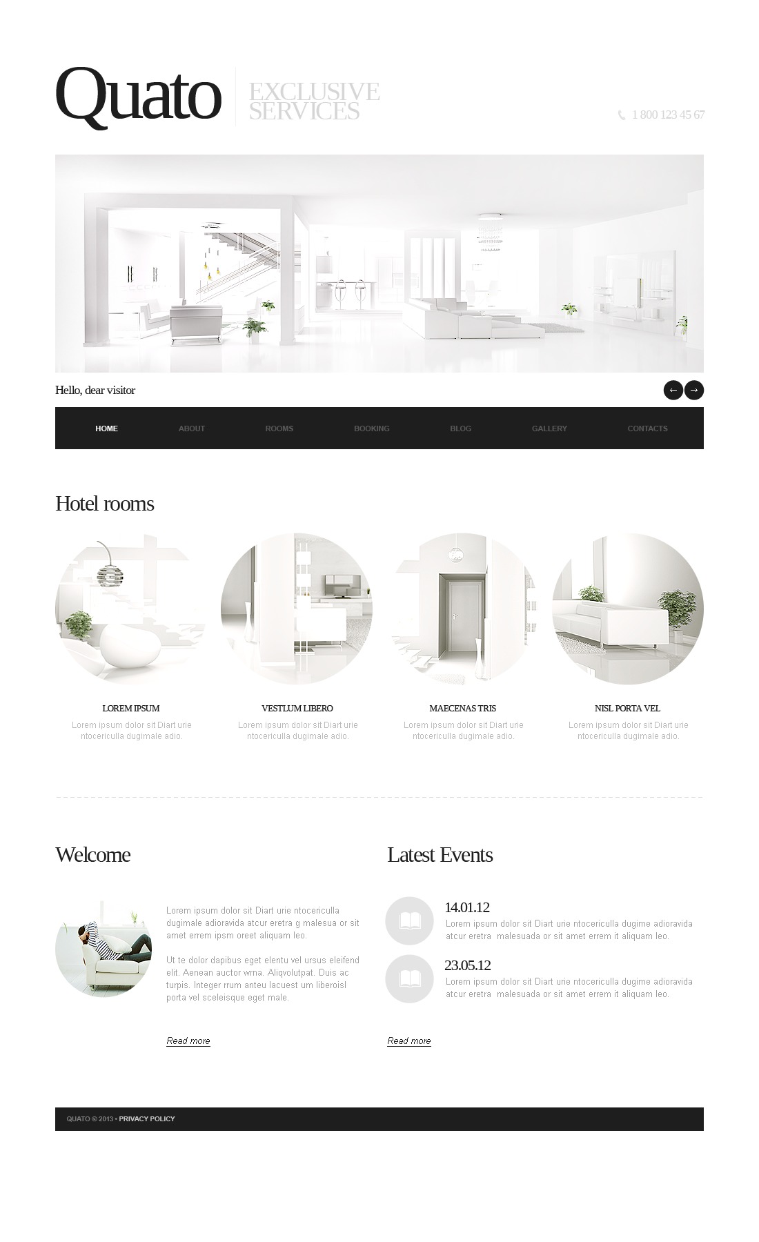 Hotels Responsive Website Template