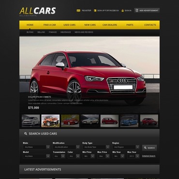 Cars Car Responsive Website Templates 42186