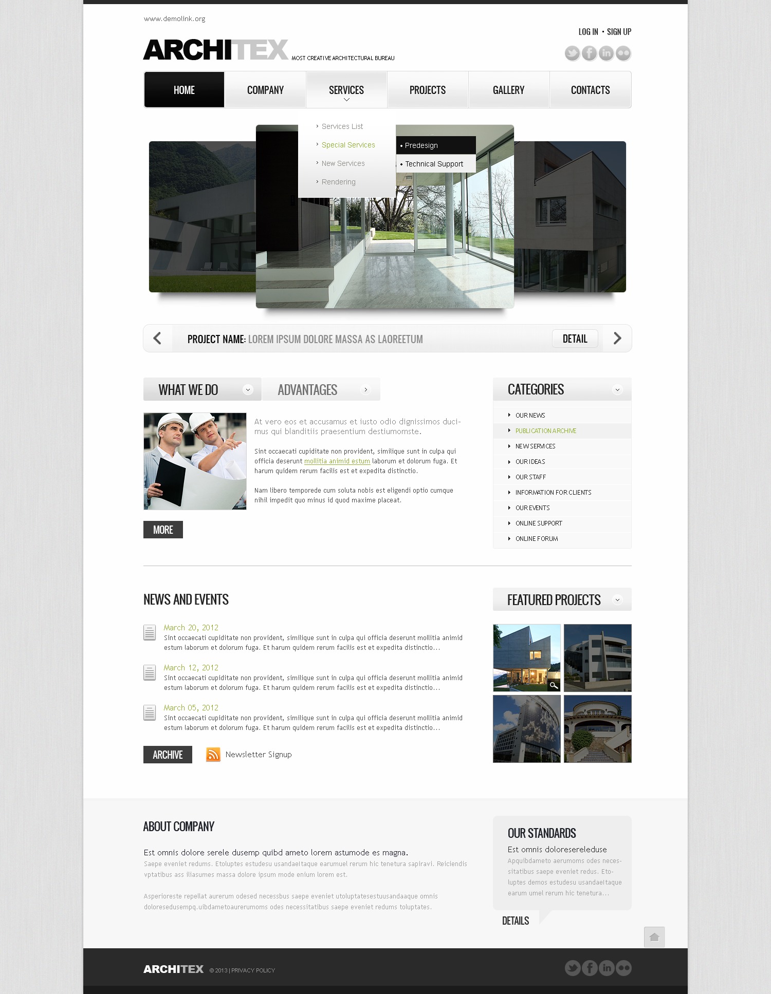 Architecture Website Template