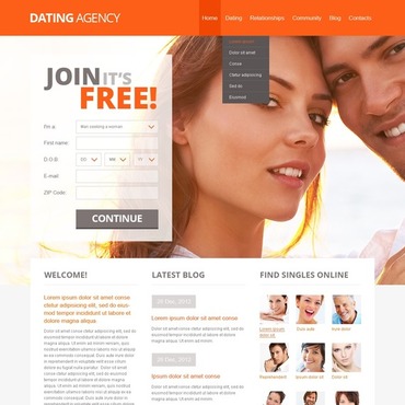 Agency Wedding Responsive Website Templates 42519