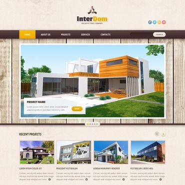 Architecture Company Responsive Website Templates 42615