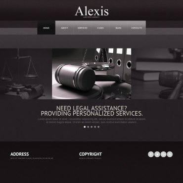 Lawyers Law Responsive Website Templates 42894