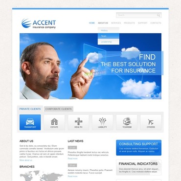 Personal Consulting Responsive Website Templates 43328